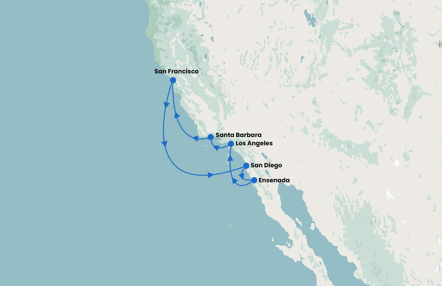 San Francisco & Californian Coastal cruise with Ruby Princess
